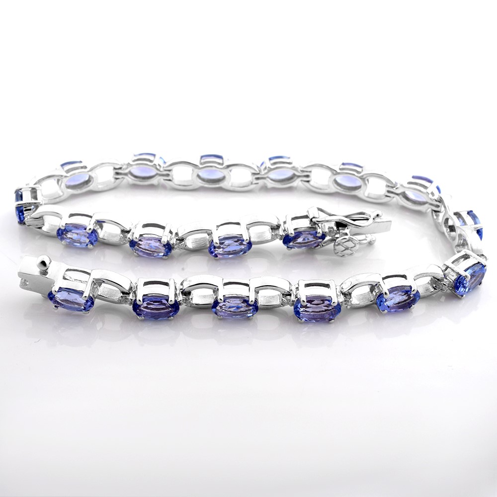 Beautiful Gemstone 925 Silver Bracelet