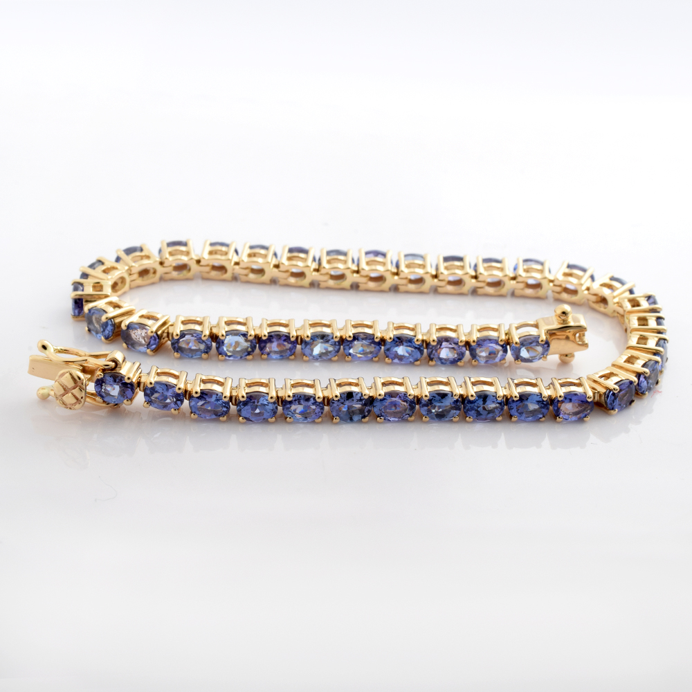 Beautiful 14K Yellow Gold Tennis Bracelet