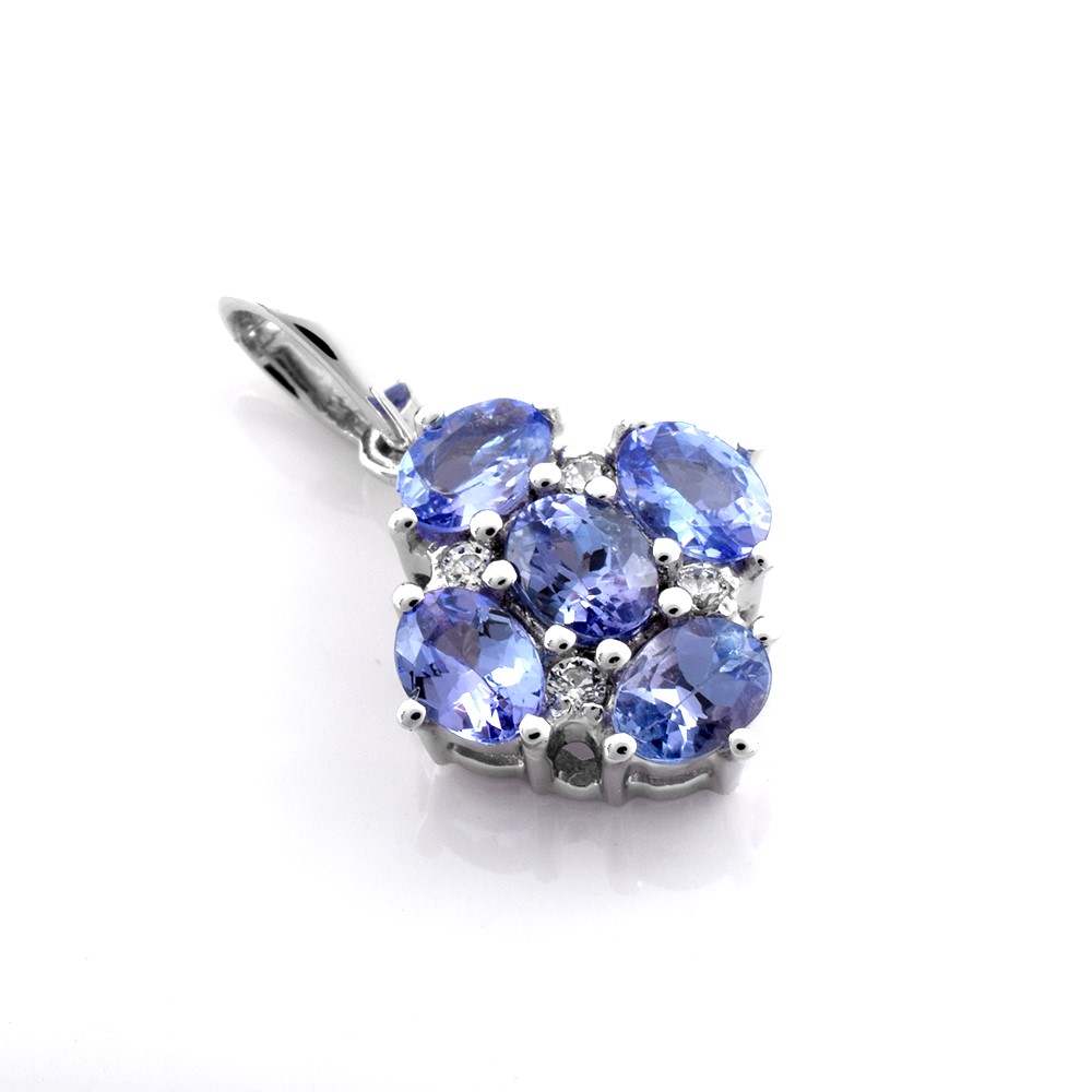 Tanzanite Gemstone Silver Pendants