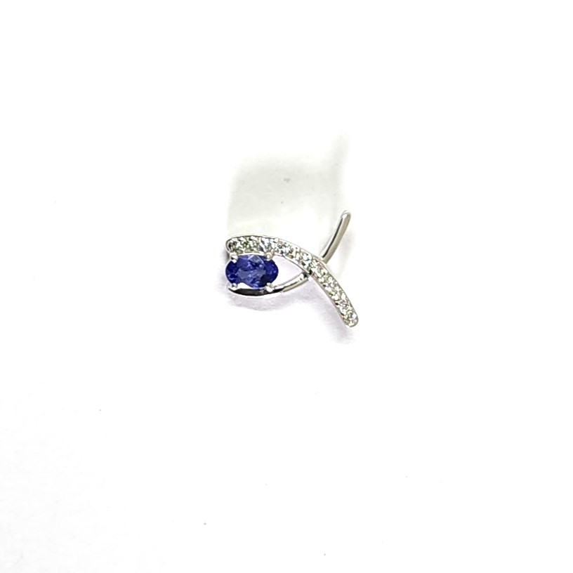 Nice Small Gemstone 925 Silver Pendant